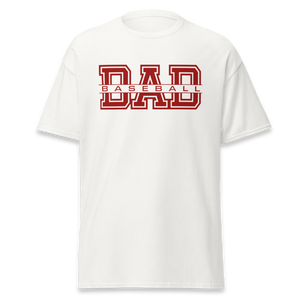 Baseball Dad Classic White Tee