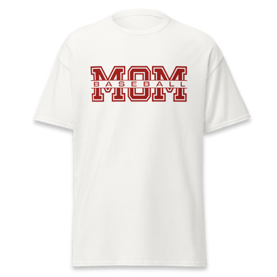 Baseball Mom Classic White Tee
