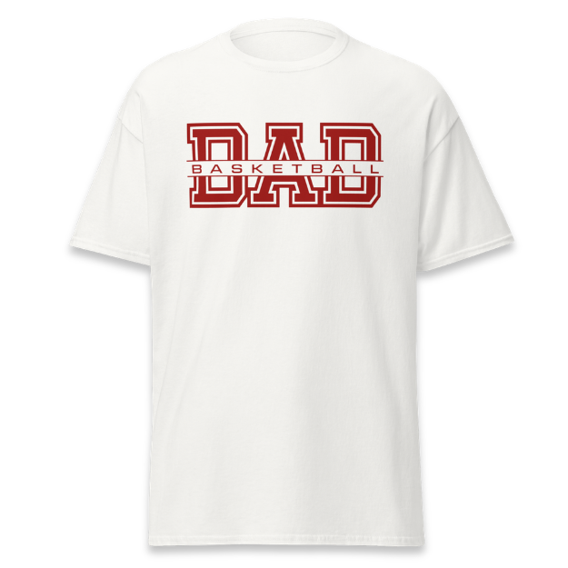 Basketball Dad Classic White Tee