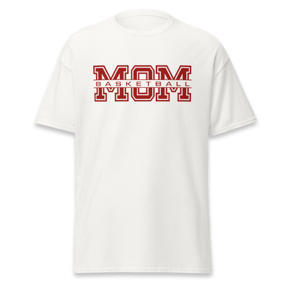 Basketball Mom Classic White Tee