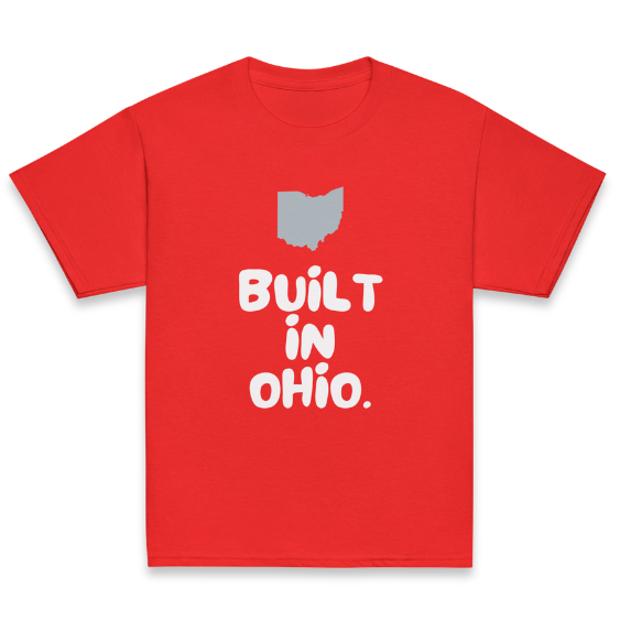 Built in Ohio - Youth Classic Red tee