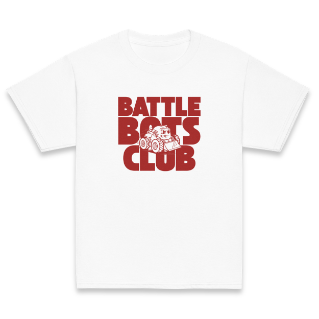 Battle Bots Club - Youth Classic White Tee
