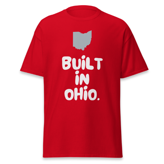 Built In Ohio Adult Unisex Classic Red Tee